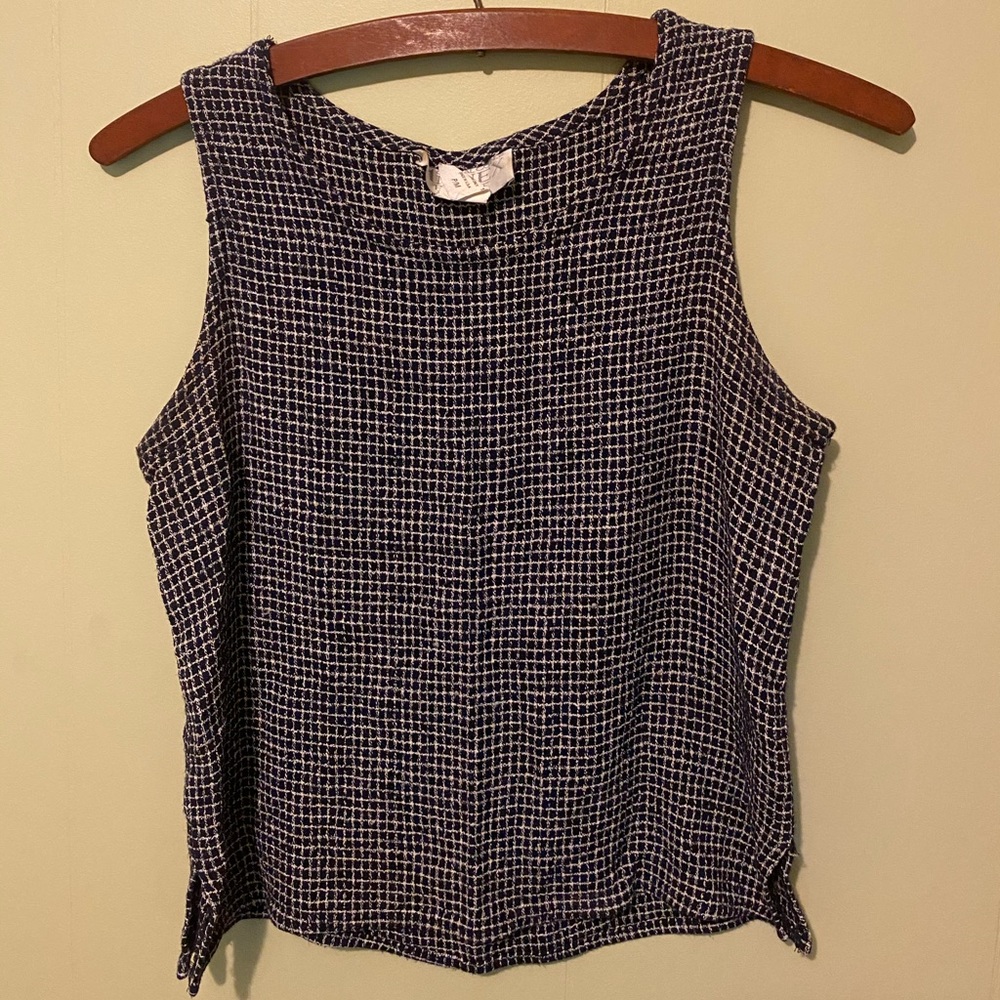 Cute checked tank top